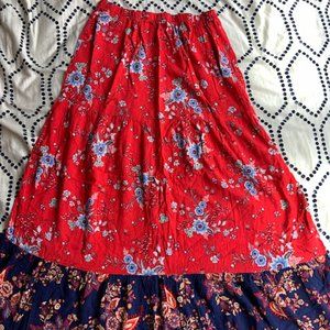 Flowy Boho Maxi Skirt